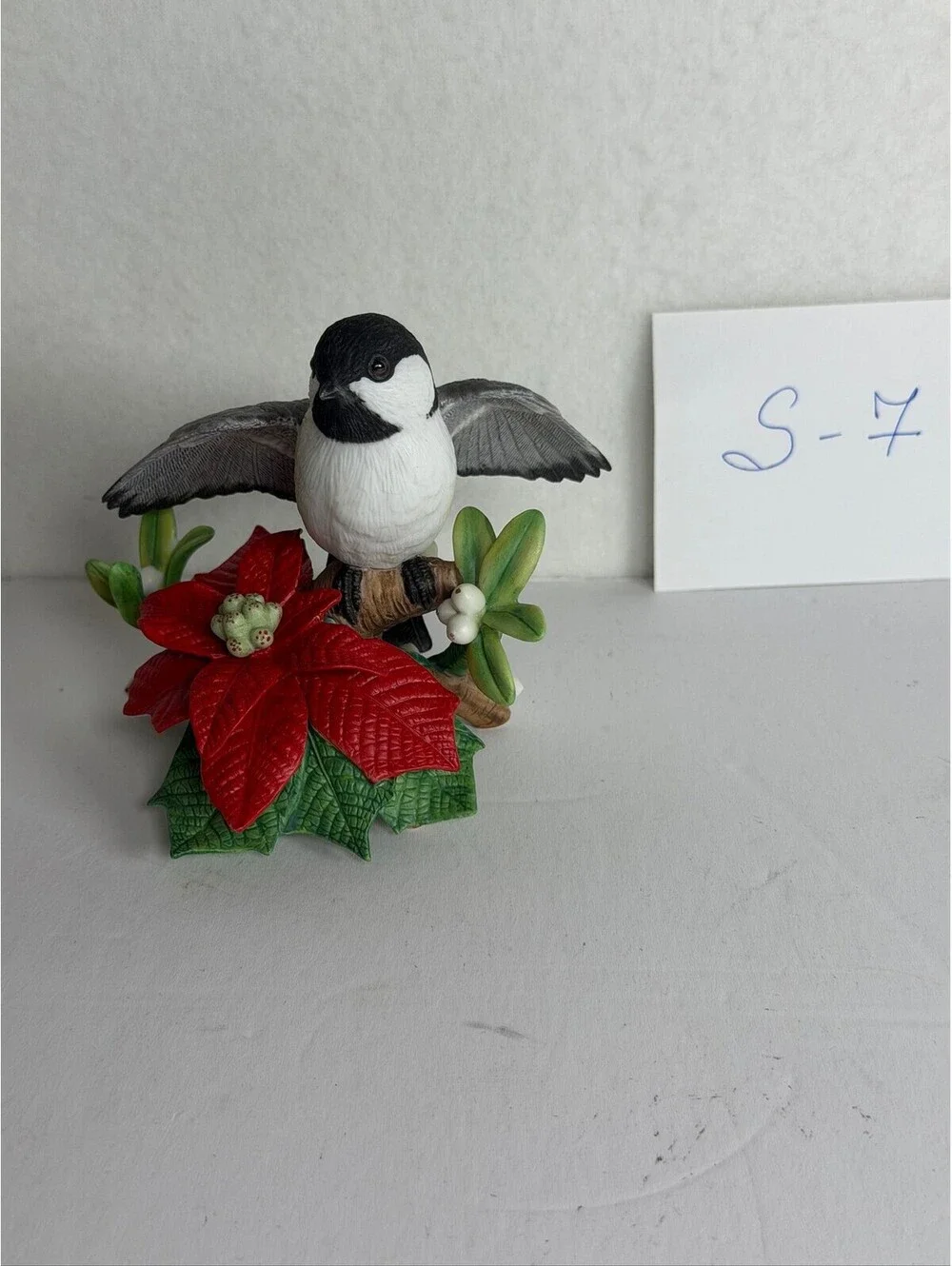 Vintage 1997 Lenox Christmas Chickadee Figurine Limited Edition Holiday Decor